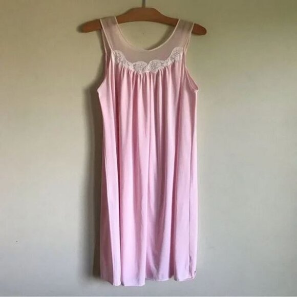 Vintage Kayser Babydoll Chemise Sleeping Set Barbiecore Dreamy Girlhoodcore Mesh - Picture 11 of 16